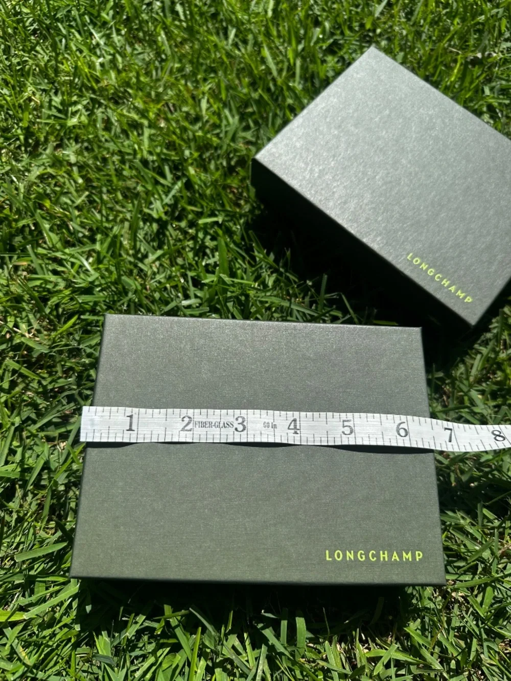 2x Authentic Longchamp Green Gift Boxes with Tissue Paper/ No Stickers - EMPTY